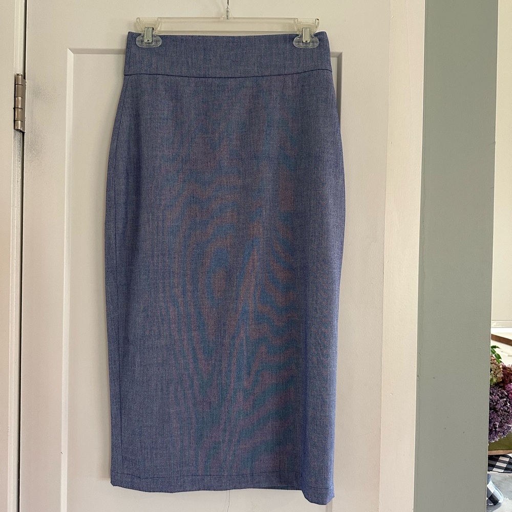 Halogen Pencil Skirt Size 0 Chambray Blue